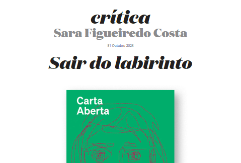 Carta Aberta | Fundação José Saramago | Crítica de Sara Figueiredo Costa