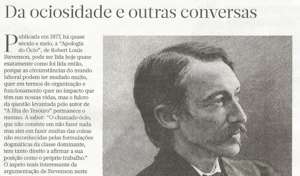 Apologia do Ócio | Revista E (Expresso) | Recensão de José Mário Silva | ★★★★