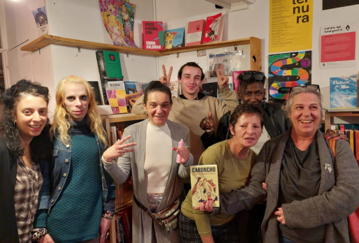 Caruncho, Layla Martínez | Atelier teatral com o grupo MANAS | Livraria das Insurgentes, Lisboa