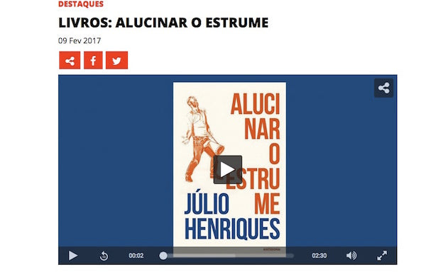 Alucinar o Estrume | Antena 3 | Mariana Oliveira entrevista Júlio Henriques